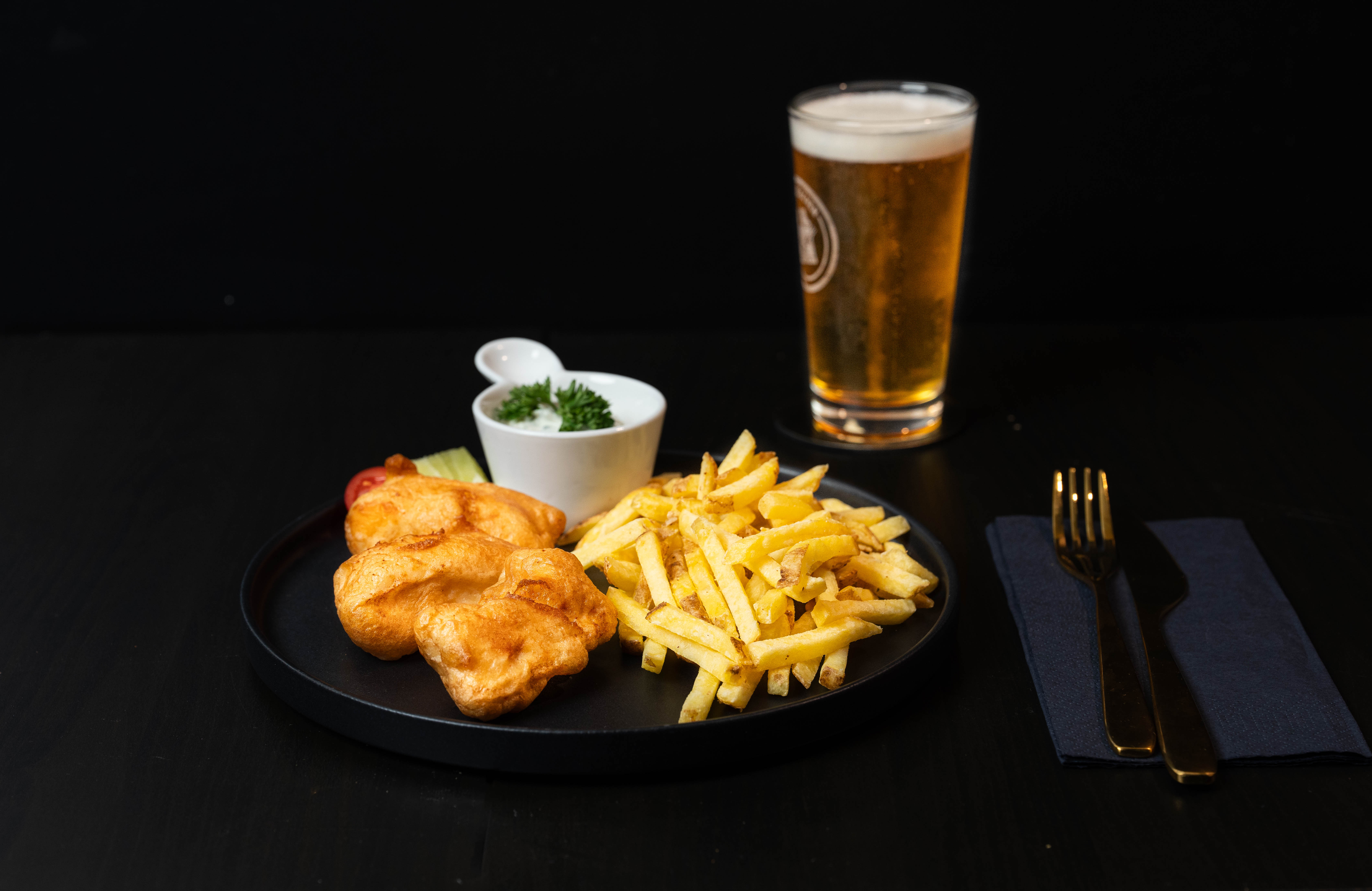 Fish & chips avec bière pression